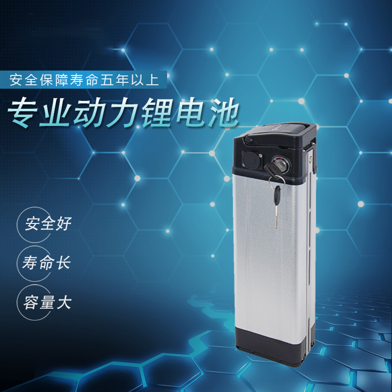 銀魚36V10Ah電動自行車鋰電池